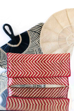 Pochette in rafia